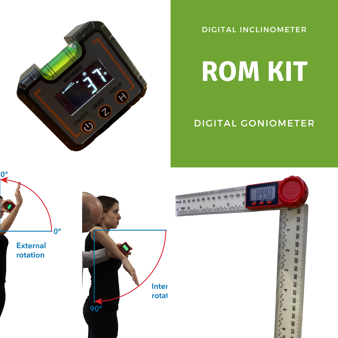 ROM Kit - Digital inclinometer and Goniometer – Meza
